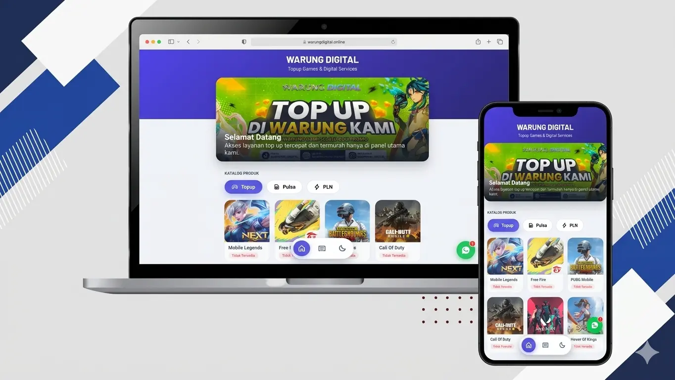 Project Store PPOB and Topup Games